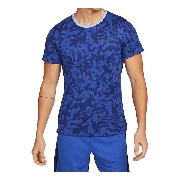 Футболка Nike Dri Fit Superset Short Sleeve T-shirt 'Blue', синий