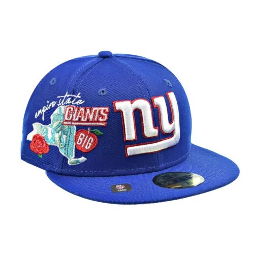 Кепка New Era New York Giants City Cluster 59Fifty Сине-Бело-Красно-Многоцветная