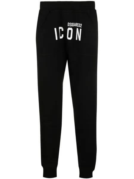 Dsquared2 спортивные брюки с принтом Icon, черный