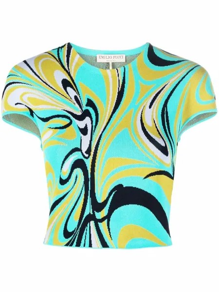 Emilio Pucci футболка с принтом Onde