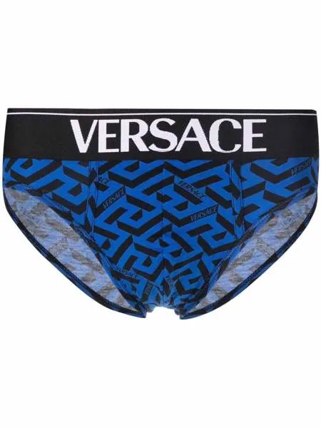 Versace трусы-брифы с узором La Greca