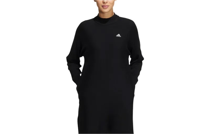 Платье с длинными рукавами женское черное Adidas