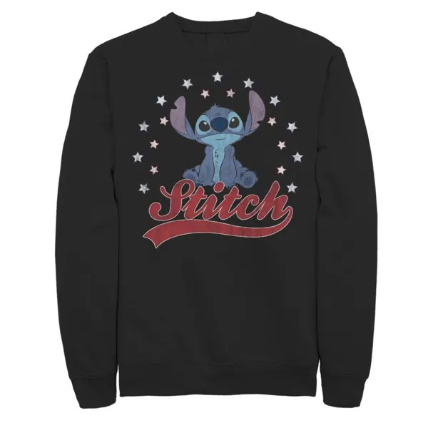 Мужской свитшот с портретом Disney Lilo & Stitch Americana Stitch