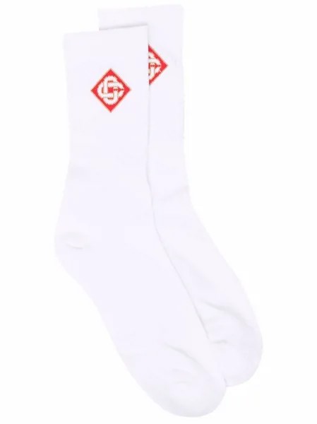 Casablanca носки вязки интарсия с логотипом
