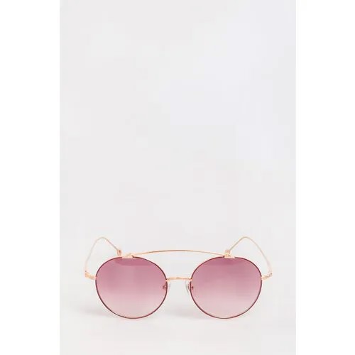 Солнцезащитные очки Matsuda, круглые, градиентные, розовый