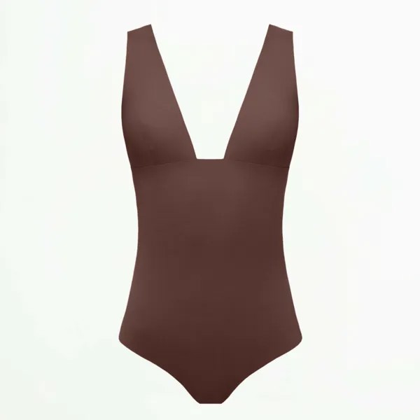 Боди Zara Shapewear, коричневый