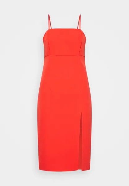 Коктейльное платье Onltori Abba Slim Slit Dress ONLY, красный марс