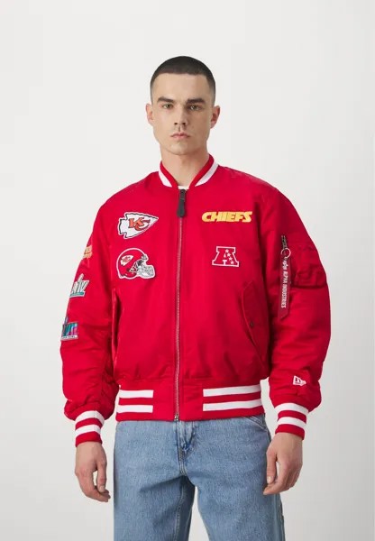 Зимняя куртка Nfl Kansas City Chiefs Bomber New Era, красный