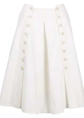 Ports 1961 юбка миди А-силуэта со складками