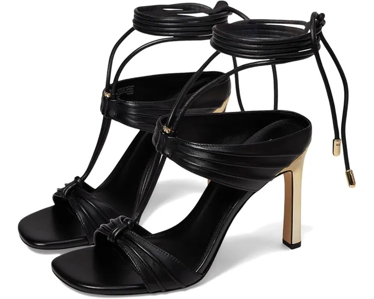 Туфли MICHAEL Michael Kors Gabriella High Sandal, цвет Black/Gold