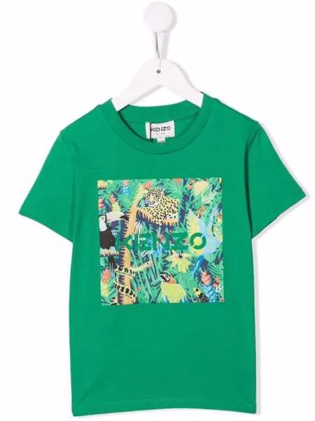 Kenzo Kids футболка с принтом