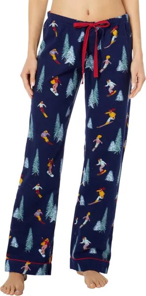 Фланелевые брюки-пижамы P.J. Salvage, цвет Navy Ski Slope