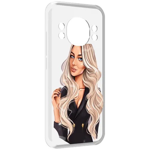Чехол MyPads Платье-пиджак женский для Doogee S98 / S98 Pro задняя-панель-накладка-бампер