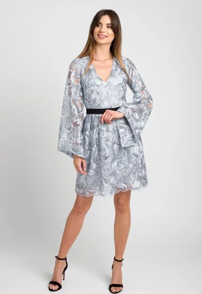 Коктейльное платье Swing Fashion, серебро