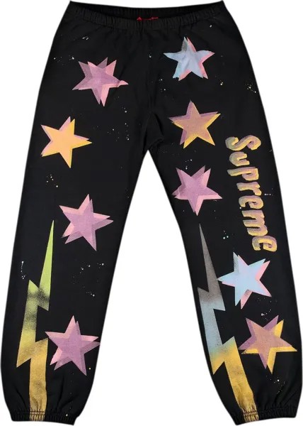 Спортивные брюки Supreme Gonz Stars Sweatpant 'Black', черный