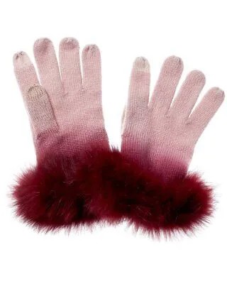 Кашемировые перчатки Sofiacashmere Dip-Dye женские розовые