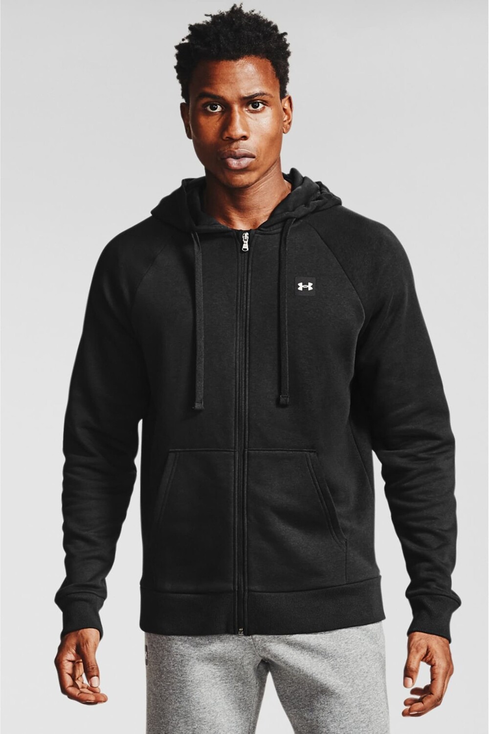Худи Rival на молнии Under Armour, черный
