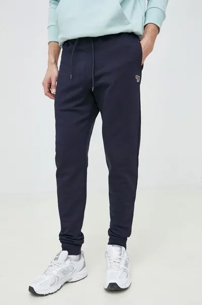 Спортивные брюки из хлопка PS Paul Smith, темно-синий