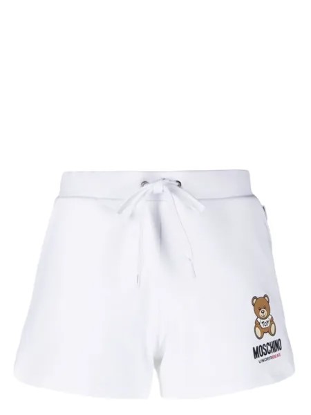 Moschino пижамные брюки Teddy Bear, белый