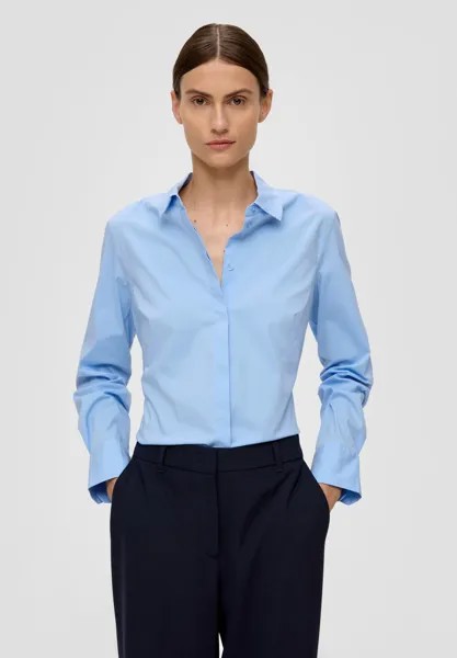 Блузка-рубашка s.Oliver BLACK LABEL, цвет hellblau