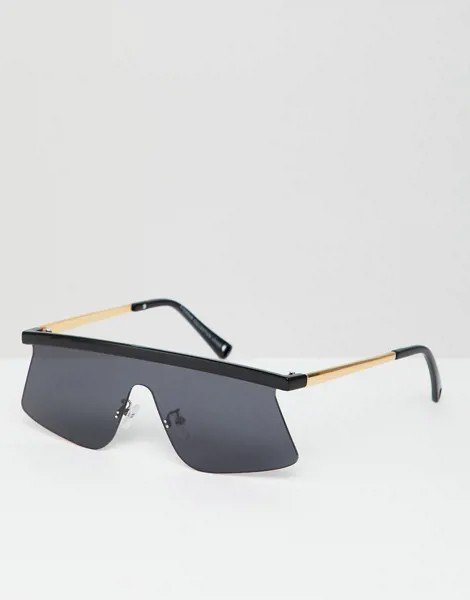 Солнцезащитные очки с черными стеклами 7X-Синий