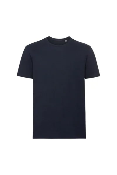 Аутентичная футболка из чистого органического материала Russell, темно-синий