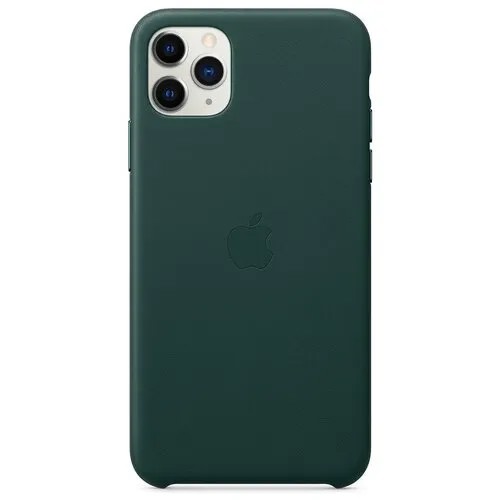 Чехол-накладка Apple кожаный для iPhone 11 Pro Max зеленый лес
