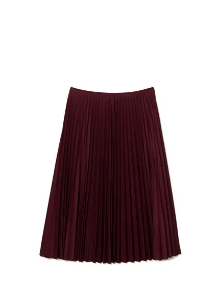 Свободная бордовая женская юбка свободного кроя Lacoste