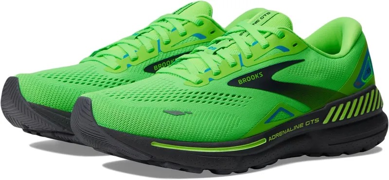 Кроссовки Adrenaline GTS 23 Brooks, цвет Green Gecko/Grey/Atomic Blue