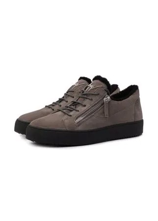 Замшевые кеды Frankie Winter Giuseppe Zanotti Design