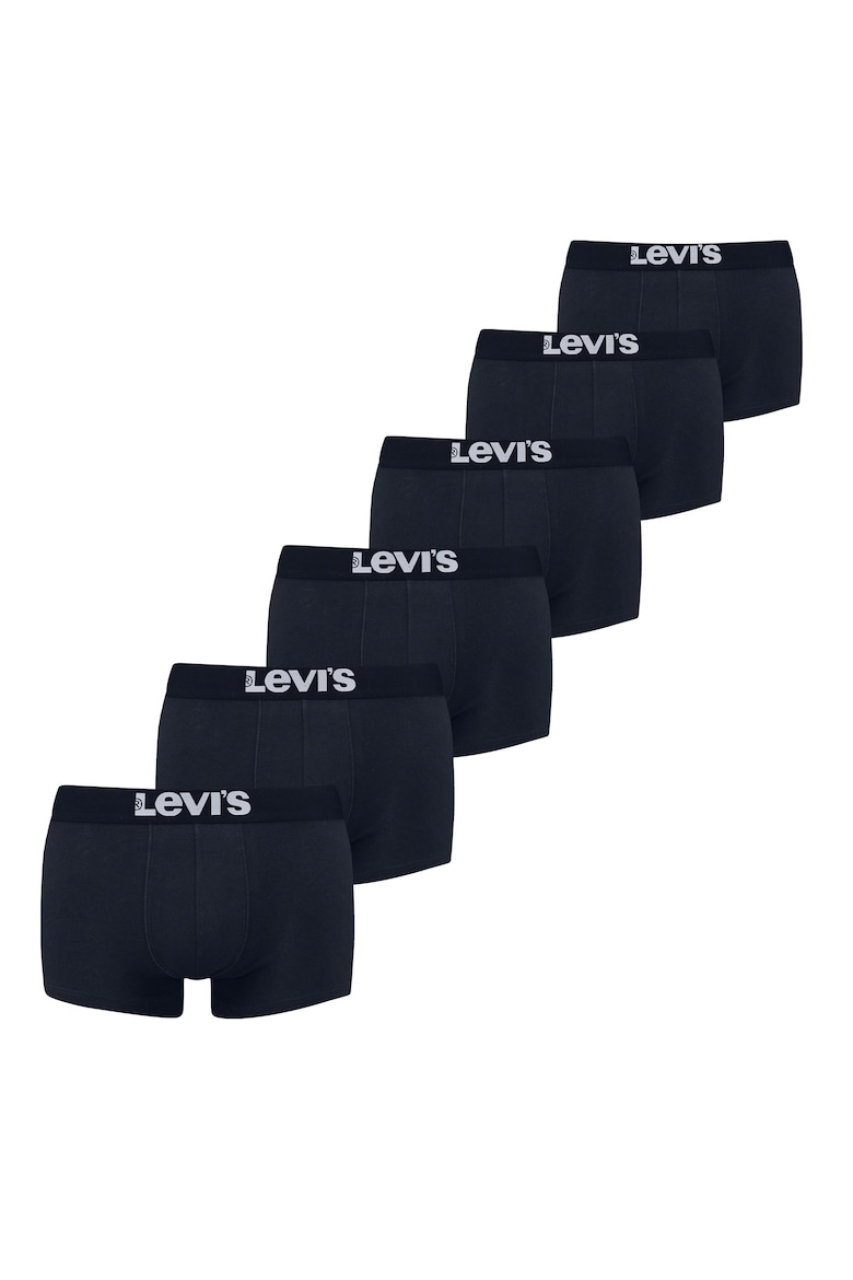 Боксеры с логотипом на талии, 6 пар Levi'S, синий