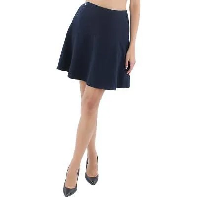 Tommy Hilfiger Женская темно-синяя эластичная мини-полуформальная юбка-трапеция M BHFO 6826