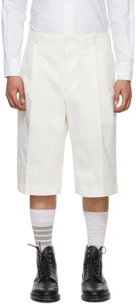 Белые шорты без конструкции Thom Browne