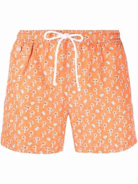 Kiton плавки-шорты с принтом