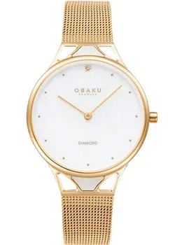 Fashion наручные  женские часы Obaku V302LXGWMG. Коллекция Diamond