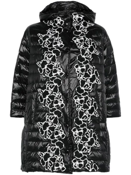 ERMANNO FIRENZE куртка с вышитым логотипом, черный