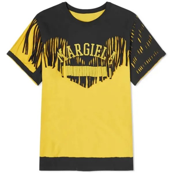 Maison Margiela Logo Tassel T-shirt, washed black