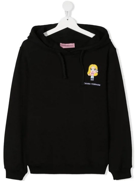 Chiara Ferragni Kids худи с вышивкой