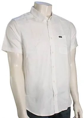 Рубашка на пуговицах RVCA Thatll Do Stretch SS — белая — новинка