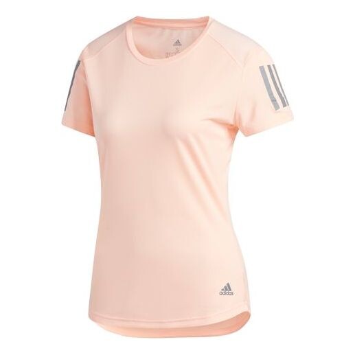 Футболка с коротким рукавом, спортивная футболка с надписью «own the run» Adidas, розовый