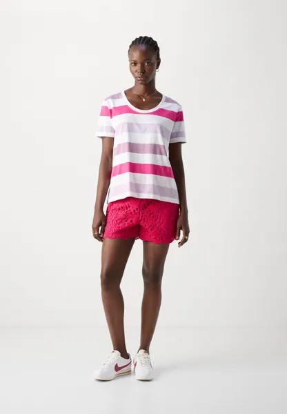 Футболка с принтом Esprit, лиловый