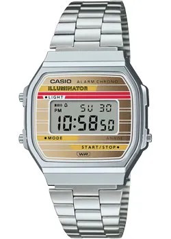 Японские наручные  мужские часы Casio A168WEHA-9A. Коллекция Vintage