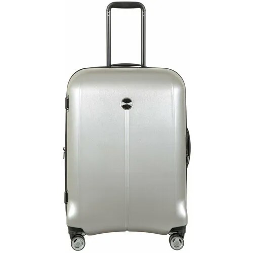 Чемодан Verage GM20075W24 brushed silver, размер M, серебряный