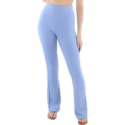 Женские синие вязаные расклешенные спортивные штаны Wildfox, домашняя одежда S BHFO 0919
