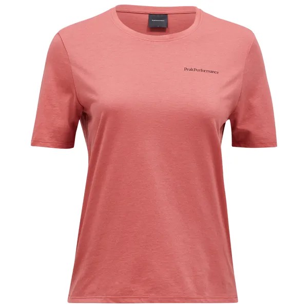 Функциональная рубашка Peak Performance Women's Explore Logo Tee, цвет Trek Pink