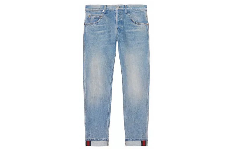 Мужские джинсы GUCCI, цвет Blue
