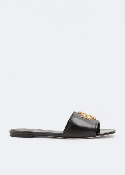 Шлепанцы TORY BURCH Eleanor slides, черный