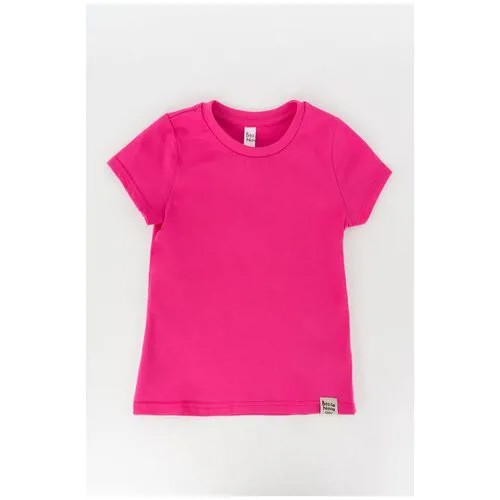 Базовая хлопковая футболка 440В-167ж Розовый 116