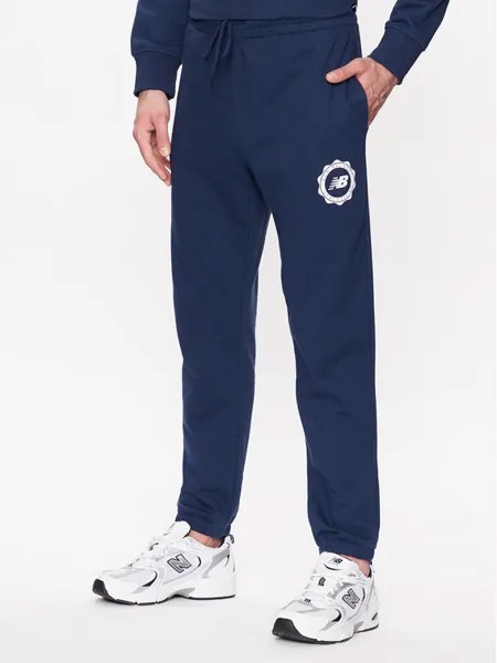 Спортивные брюки стандартного кроя New Balance, синий