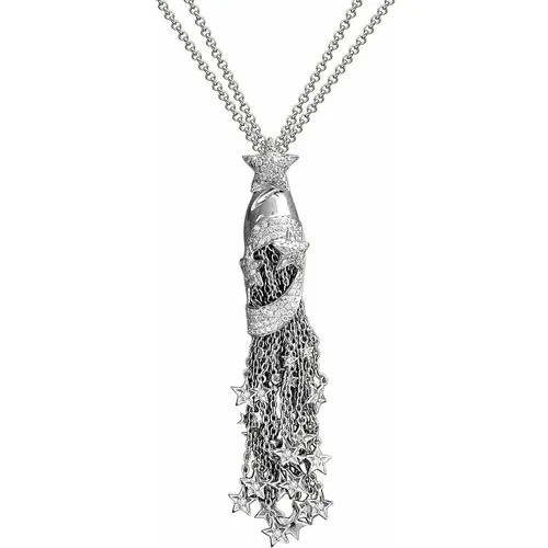 Колье из белого золота с бриллиантами 01Л621780 Эстет Elegance, длина 45 см.